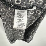 Loft size small petite sleeveless mini dress black with white geometric design Photo 4