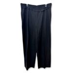 Topshop Pants Asymmetric Ruffle Overlay Design Durable Fabric Solid Black 14 NWT Photo 1
