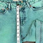 Topshop  Moto Green Distressed Denim Skinny Jeans 26 Photo 4