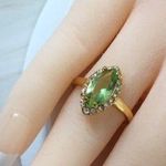 Green Gemstone Ring, Size 8 Multiple Photo 1