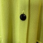 Misook Knit Jacket Bright Green Button Front Tailored Women’s Size Small Photo 5