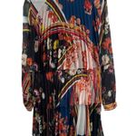 Parker Floral Ruffle Pleat Dress Size 4 New Photo 4