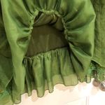 Mango URBAN Green lace frill dress L Photo 7