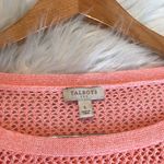 Talbots  open knit cotton tunic sweater Women’s size Large Beachy Vacation Pastel Photo 3
