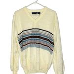 Vintage Townsley Women's White Long Sleeve V Photo 0