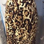 Merona Animal Print Stretch A Line Skirt Womens Size 10 VNC Lined Photo 0