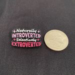 Enamel pin/magnet explains a lot, in case you don’t feel like talking Black Photo 1