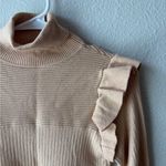 Lane 201  Beige Ruffle Sweater Photo 1