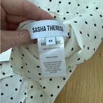 Sasha Therese Top & Midi Skirt Set Polka Dots Lottie Size XS Off White & Black Photo 5