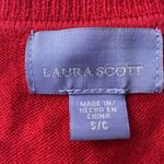 Laura Scott CHRISTMAS HOLIDAY Red Long Sleeve Pullover Sweater Rhinestones Detail Women’s S Photo 7