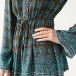 Urban Outfitters Outiftters Ecote Helena Printed Long-Sleeve Romper Photo 0
