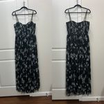 Lee Sau  Black Floral Georgina Maxi Dress Size 10 US $575 Photo 8