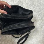 Fossil Black Pebble Leather Stitches Medium Shoulder Satchel HandBag Purse EUC. Photo 7