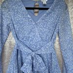 Japna  Long Sleeve Smocked Waist Mini Dress size XS Photo 3