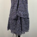 ZARA Women's Blue & Black Graphics V-neck Tank Babydoll Dress Size M #6895/275 Photo 2