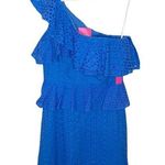 Lilly Pulitzer Josey eyelet tiered ruffled one shoulder mini dress size 8 Photo 0