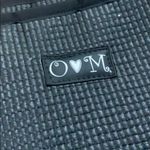 Ohm O loves M Yoga Mat Material Bag Black Photo 1