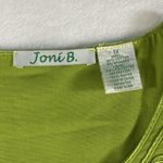 Joni B women's sz 1X embroidered lime‎ green jacket Maximalist, intricate Photo 2