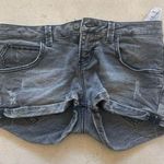 ZARA TRF Denim Jean Shorts Sz 1/2 Small Photo 0