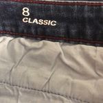 Liz Claiborne  Bermuda Classic 2 Pocket Mid Rise Denim Blue Jean Shorts Womens 8 Photo 7