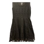 Mossimo Supply Co Mossimo Black Crochet Lace Fit & Flare Mini Dress | M Little Black Dress Photo 2