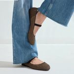 Rothy's ROTHY’S The Square Mary Jane Flats in Wren Micro Check Size 6.5 Photo 1