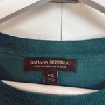 Banana Republic  100% merino wool teal crewneck sweater xs Photo 3