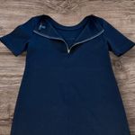 J.Crew  Wool Gold Zip Pocket Shift Dress Black Size 6 Photo 4