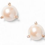 Kate Spade  Blush Pink Pearl Stud Earrings Photo 2