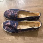Soludos Anthropologies Navy Floral Embroidered Espadrille Flats Women 7.5 Beach Photo 6