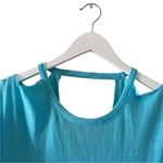 Chaser REVOLVE Turquise Deconstructed shoulder Cut Out Short Sleeves Top SZ M Photo 1