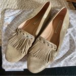 Diane Von Furstenberg DVF Alderny Storm Glitter Metallic Suede Flats Photo 0