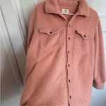 Marine layer  pink Eden Sherpa Overshirt jacket size small. Photo 3
