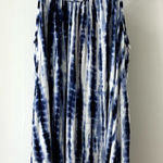 Peyton Jensen  Navy Blue Tie-Dye Niagara Braid Trim Tank Tunic, Size S, NWT Photo 0