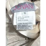 Jovani Strapless Trumpet Embroidered Corset Prom Dress Gown Light Cafe Size 16 Photo 2