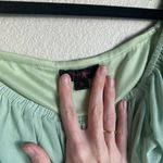 Fiestar Elegant Mint Green Ruched Crop Top Photo 3