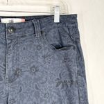CAbi Size 12 Jeans Skinny All Over Printed Navy Blue Mid Rise Stretch 1636 Photo 4