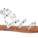 Time & Tru Silver studded flat Gladiator Sandals by , women's size 7 strappy shoe Photo 7