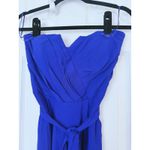 Yumi Kim "Hot To Trot" Royal Blue Strapless Jumpsuit Small Party Cocktail Chic Photo 3