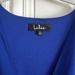 Lulus Water Lilies Royal Blue Maxi Dress XL Long Sleeve Photo 8