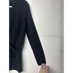 GAP Women’s Small Black Long Sleeve Wrap Top Stretch Knit V Photo 5