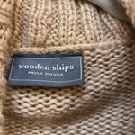 Wooden Ships Cowl Neck Knit‎ Sweater Beige Tan Wool Parisian Preppy Staple M/L Size undefined Photo 1