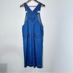 Liz Claiborne Vintage Crazy Horse Denim Overall Maxi Dress Skirt Western Boho Size Medium Photo 5