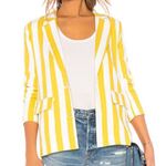 LPA Revolve  Boxy Blazer Yellow Gold White Double Breast Small Photo 0