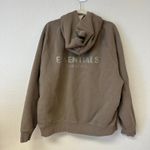 Essentials Fear of God Pullover Hoodie Brown Unisex Size Large Photo 3