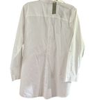 Chico's  White Relaxed Long Sleeve Button Down Photo 3