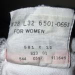 Levi's Vintage 501 Hem Fray Button Fly 90’s Shorts Women Size 26x32 White Photo 3