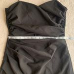 ZARA Black Sweetheart Neck Mid Drift Cutout Spaghetti Strap Mini Dress Photo 4