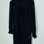 Michael Michael Kors Black Polka Dot Shirt Dress XXS Bow Tie Neck Long Sleeve Photo 7