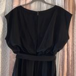 Eliza J  Size 10 Black Ribbon Belted Jumper Photo 7